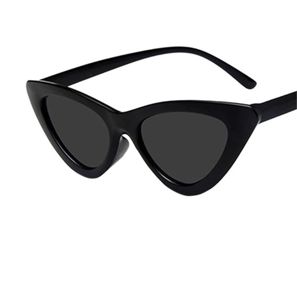 

sunglasses 2021 fashion ladies triangle retro glasses, White;black
