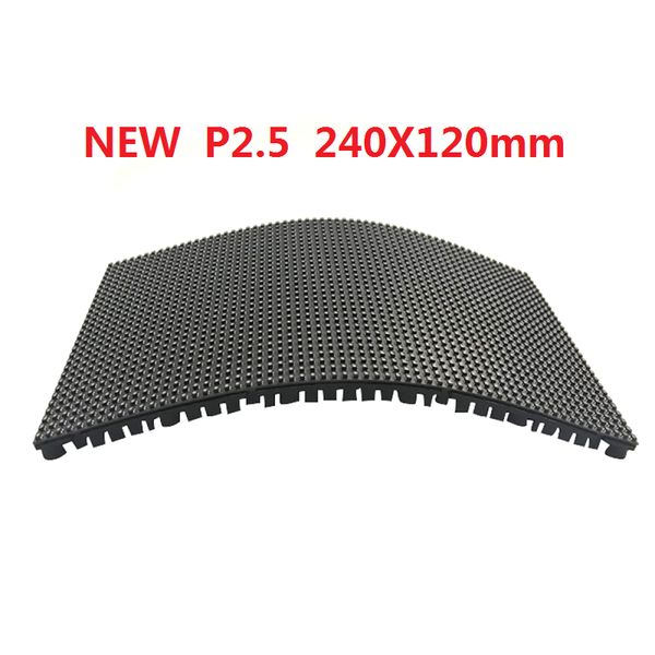 

p2.5 flexible 240x120mm 96x48 pixels 24s full color rgb curved soft led display module