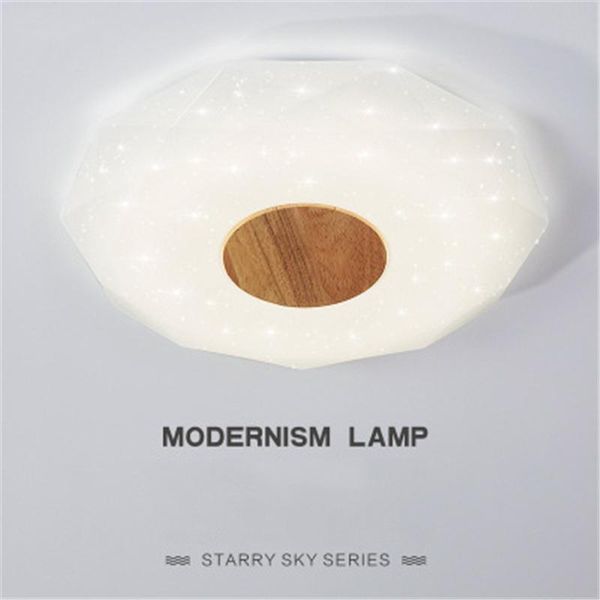 

ceiling lights children's room lamping solid wood lamp starry geometry led creative bedroom living nordic simple modern iwp