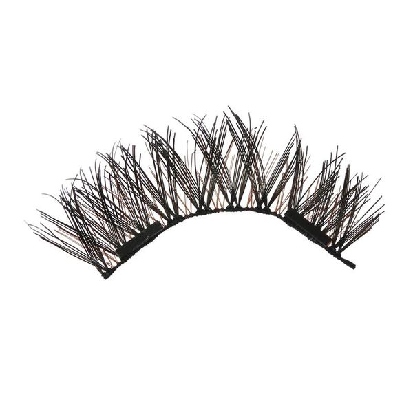 

pcs false eyelashes beauty makeup glue-lashes reusable dual magnets thick long handmade eye faux lashe
