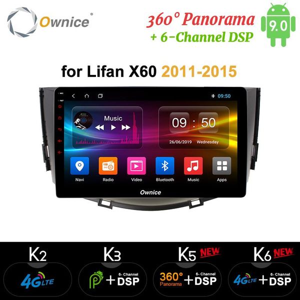 

player ownice k5 k6 octa 8 core android9.0 4g+64gb car dvd gps navigation 2011 2012 2013 2014 2021 lifan x60 dsp 4g lte spdif
