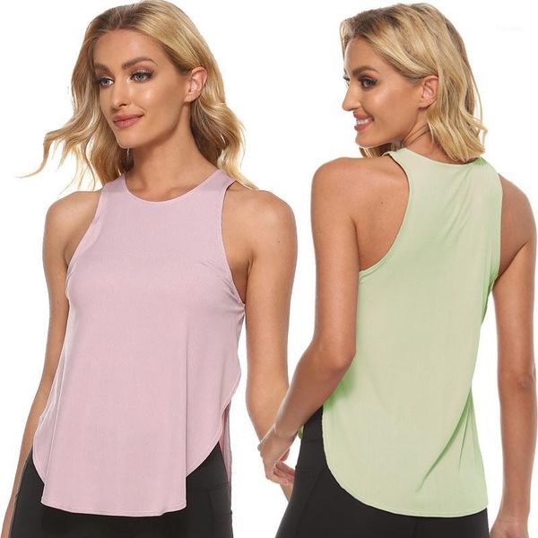 

yoga outfit wanayou quick dry women seamless comfortable sports shirt soild color running vest breathable gym fitness workout