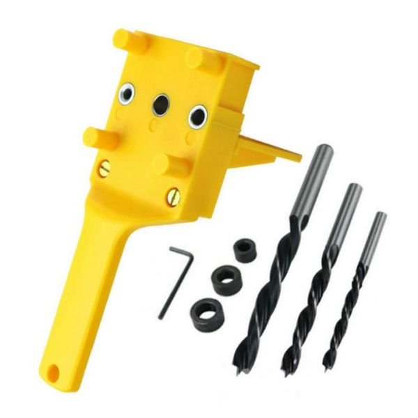 

professional hand tool sets woodworking doweling jig kit handheld wood dowel puncher drill guide locator carpentry joints tools