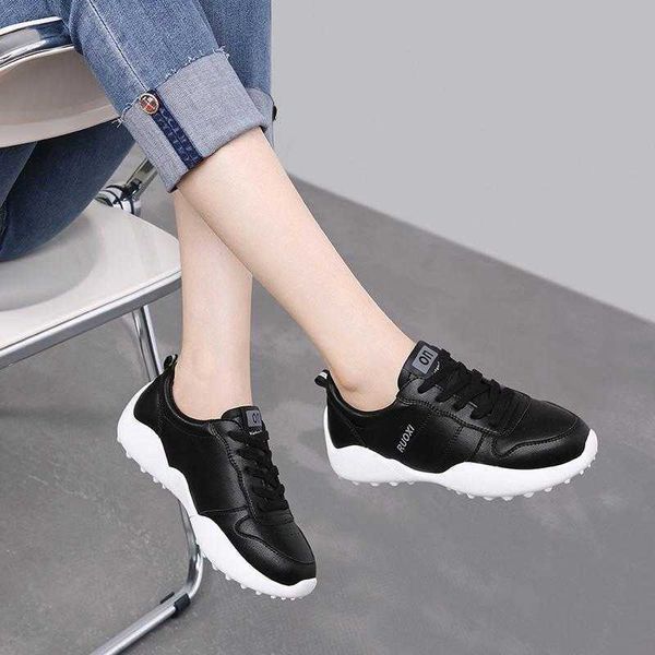 

all black sneakers women's 2021 soft sole anti slip comfortable lightweight fitns running sho flat single