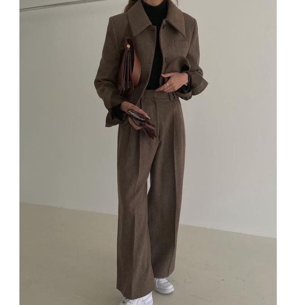 

women's two piece pants women suits female pant set formal office lady uniform work wear business blazers blouse +pants 2 pieces elegan, White