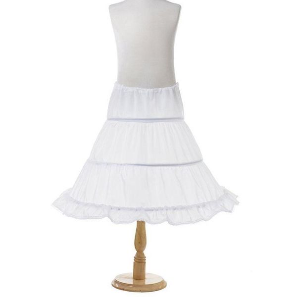 

skirts white black children petticoat 2021 a-line 3 hoops kids girl pettiskirts underskirt wedding accessories for flower, Blue