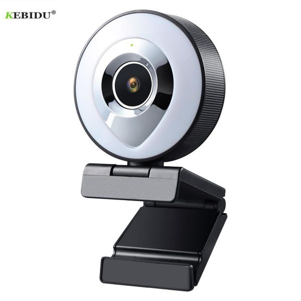 

webcams hd 1080p computer camera mini auto focus webcam with microphone led light fill web cam for lapvideo calling