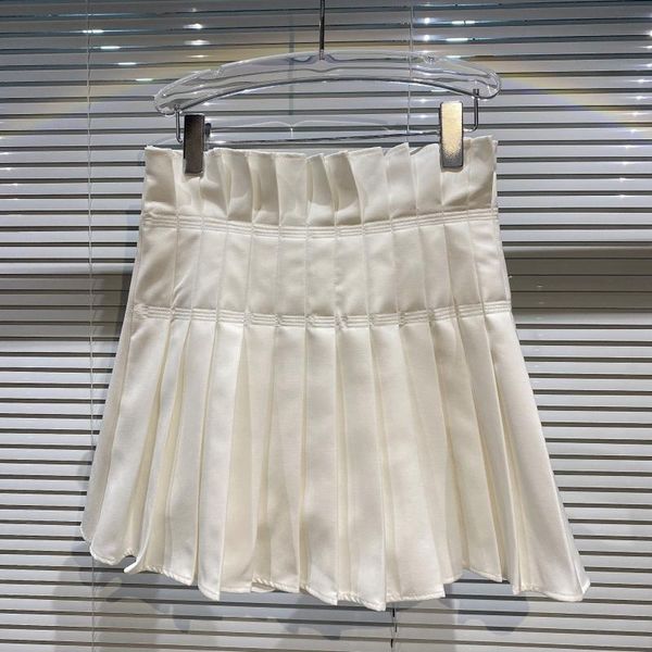 

skirts 2021 summer short mini pleated skirt high waist flower bud half length puffy, Black