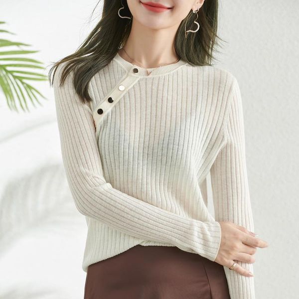 

women's sweaters 2021women's loose turtleneck pullover sweater long sleeve bottoming gray22, White;black