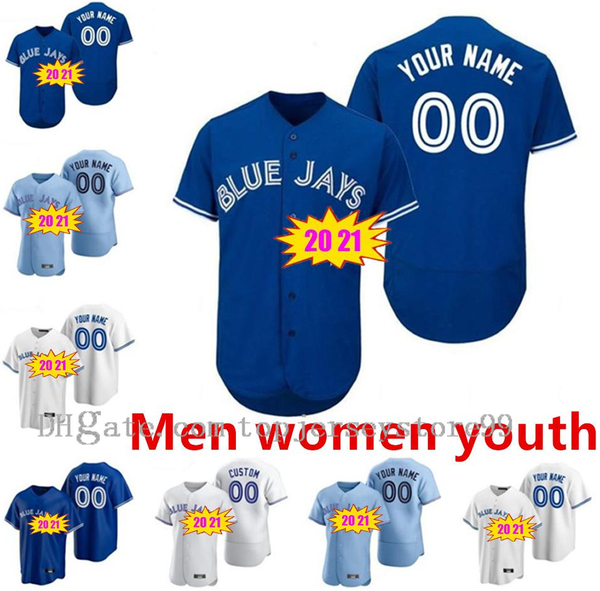 

2021 new toronto jerseys blue jays 20 21 vladimir guerrero jr. cavan biggio hyun-jin ryu yamaguchi randal grichuk drury hernandez jansen bas, Blue;black