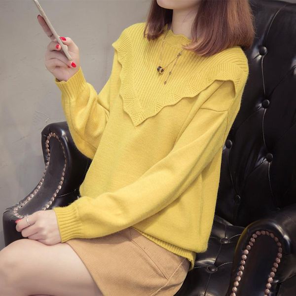 

women's sweaters lamtrip o-neck pullover sweater 2021 winter, White;black