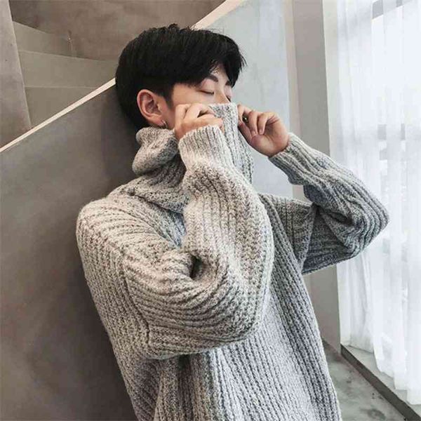 

men's sweaters sweatshirt high neck korean version loose trend personality versatile winter bottomed sweater pd7h, White;black