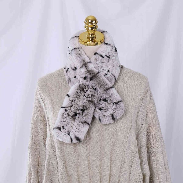 

2020 luxury women's winter scarf genuine rex rabbit fur scarves lady knitted girls scarfs wraps neckchief neck warmer, Blue;gray