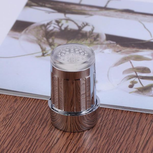 

kitchen faucets novelty temperature sensor 3 colors changing rgb led light water tap (silver)