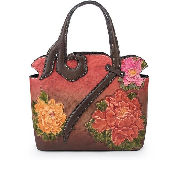 

evening bags 2021 ins retro luxury handbags women designer genuine leather handmade messengers embossing shoulder & crossbody