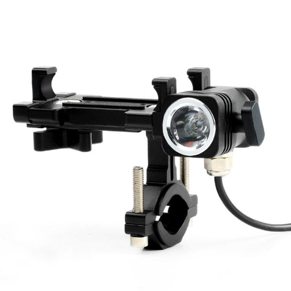 

warning light mountain bike accessories bicycle headlight with phone bracket plastic navigation usb rechargeable car & truck racks