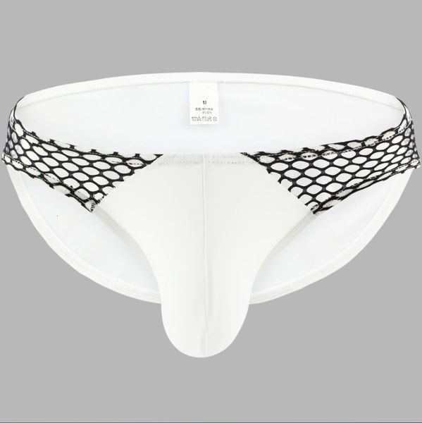 

men's underwear ice mesh briefs u convex opaque, Black;white
