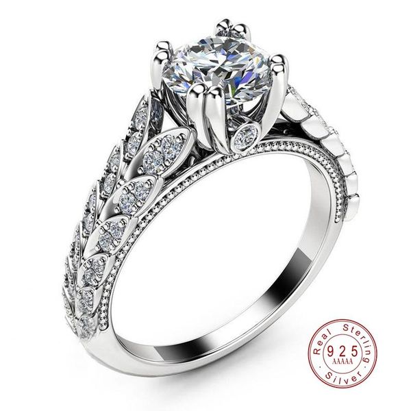 

wedding rings fashion sparkling cz for women girls jewelry anniversary gift real sliver color anel bagues femme engagement ring, Slivery;golden