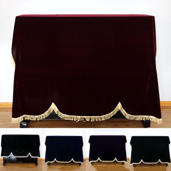 

other household sundries 1pcs pleuche thick gold velvet cloth cover home texile stool piano accessories dust-proof