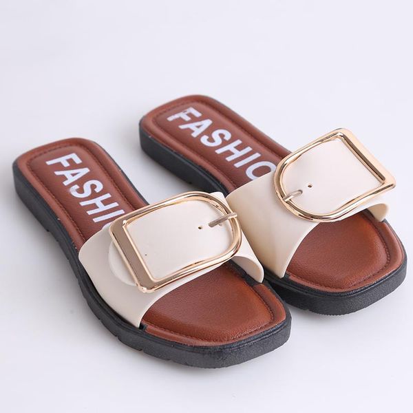 

slippers summer flat beach women shoes flip flops chanclas non-slip slip on home chaussures femme black white