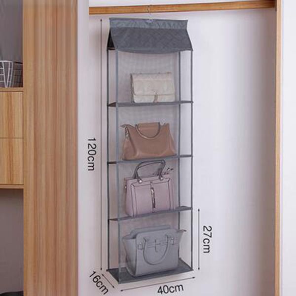 

home hanging closet organizer women handbag backpack storage bags portable hvr88