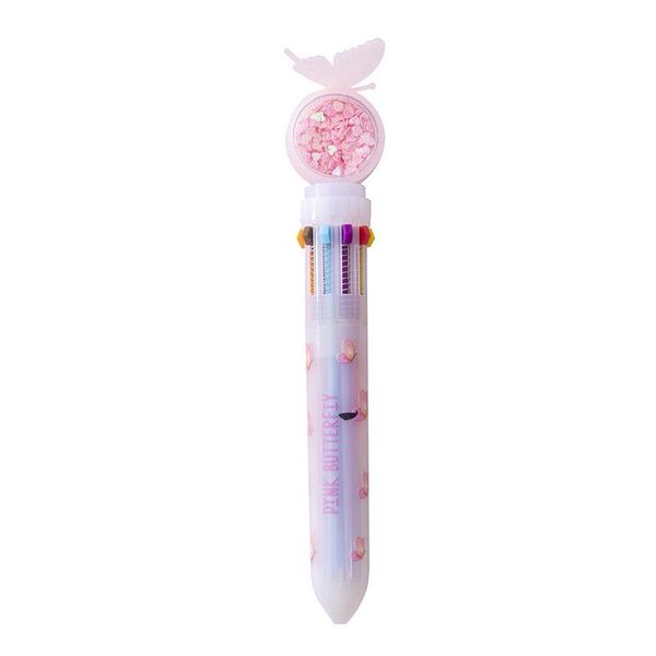 

ballpoint pens kawaii cartoon multicolor gel pen 10 color creative small fresh school student stationery prizes office gifts, Blue;orange