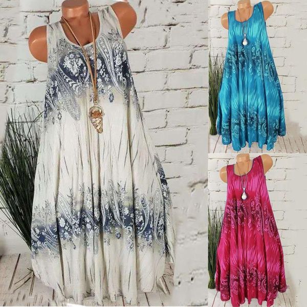 

casual dresses summer dress 2021 women floral print street loose thin beach party o neck mini female vestido streetwear, Black;gray