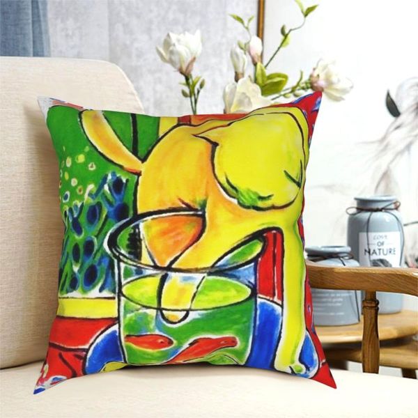 

cushion/decorative pillow henri matisse cat poissons rouges 1914 pillowcase printing fabric cushion cover decorations case home 40*40cm