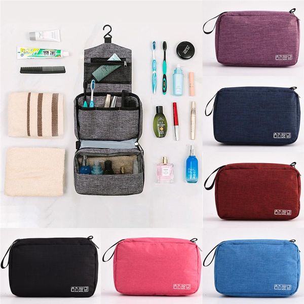 

travel cosmetic makeup toiletry bag wash waterproof storage toilet hanging pouch for men women bags & cases