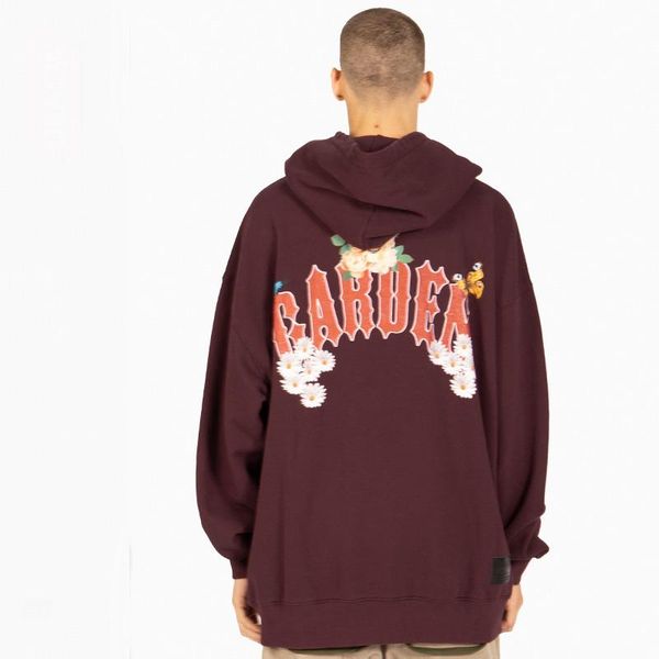 

men's hoodies & sweatshirts autumn/winter fashion brand hip hop high street alphabet print hoodie thick coat, Black