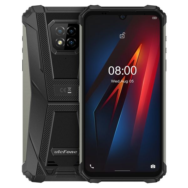 

ulefone armor 8 rugged phone, 4gb+64gb triple back cameras ip68/ip69k waterproof dustproof shockproof face id & fingerprint identification 5