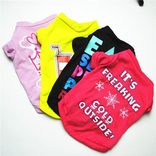 

dog apparel summer pet vest t shirt puppy small cat clothes dropship cool