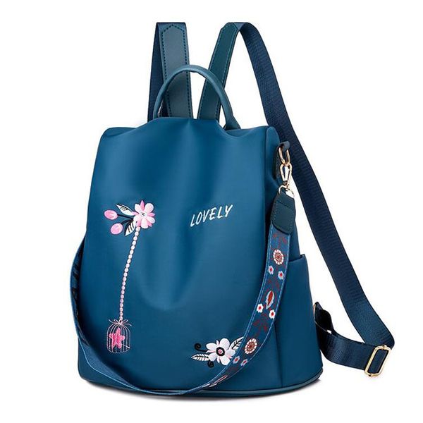 

fashion embroidered letter backpack designer women bags flowers back packs woman's backpacks for ladies handbags 3 color