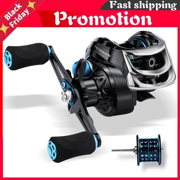 

baitcasting reels reel 8kg max drag 7.2:1 high speed fishing reinforced carp