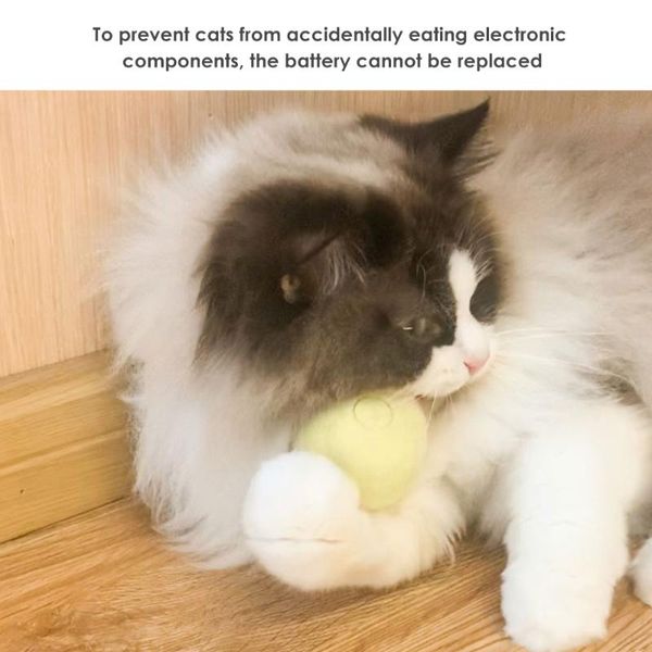 

catnip cat training toy durable 3 color pet supplies gravity ball squeaking novelty toys