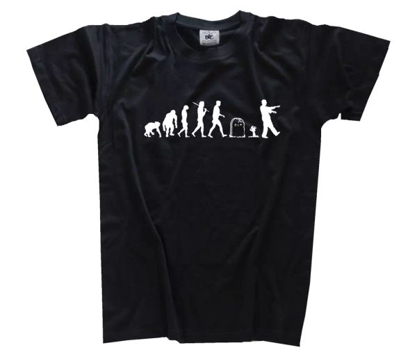 

standard ediciÃ³n zombie ii evolution horror disfraz de carnaval camiseta s-xxxl, White;black