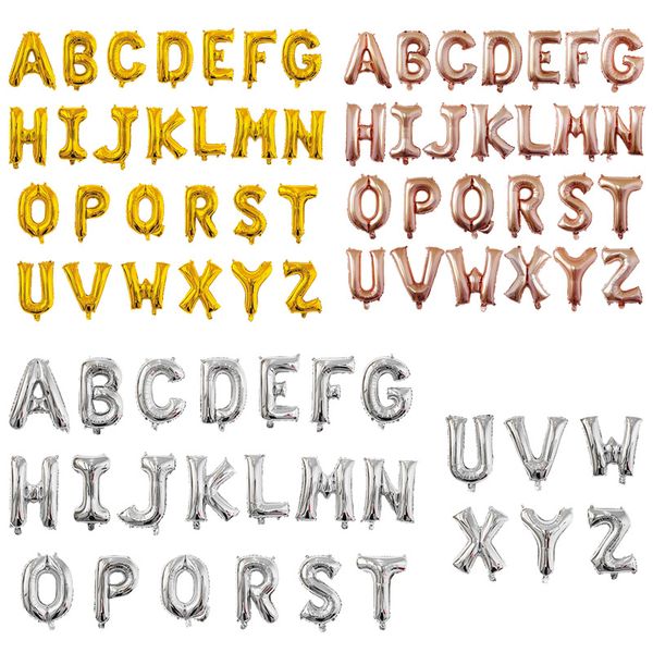 

16 inch english a-z lowercase letters balloon birthday wedding room decoration aluminum film balloon wholesale(the logistics price pls conta