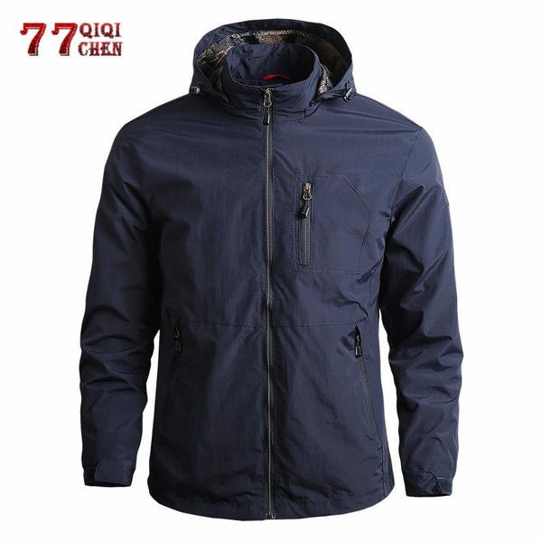 

men's jackets windbreaker casual bomber men spring autumn breathable hooded coat plus size 5xl waterproof army tactics military jacket, Black;brown