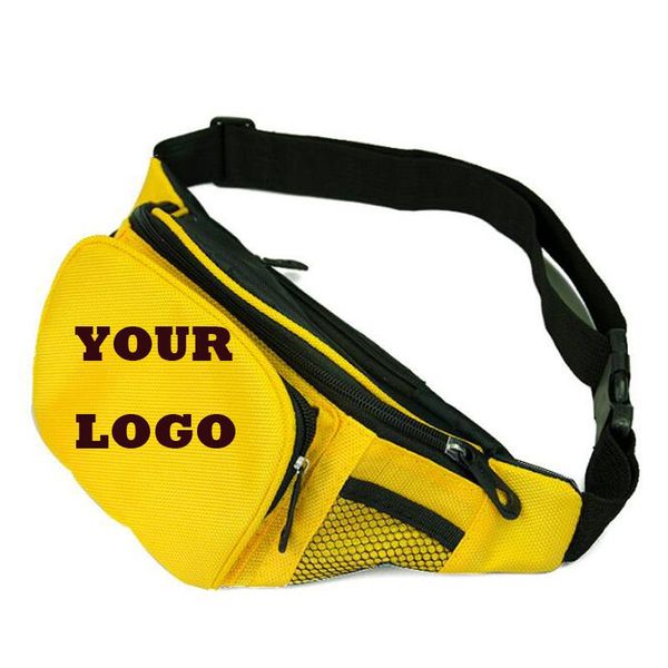 

20pcs custom waist bags casual solid men with oxford multi-function