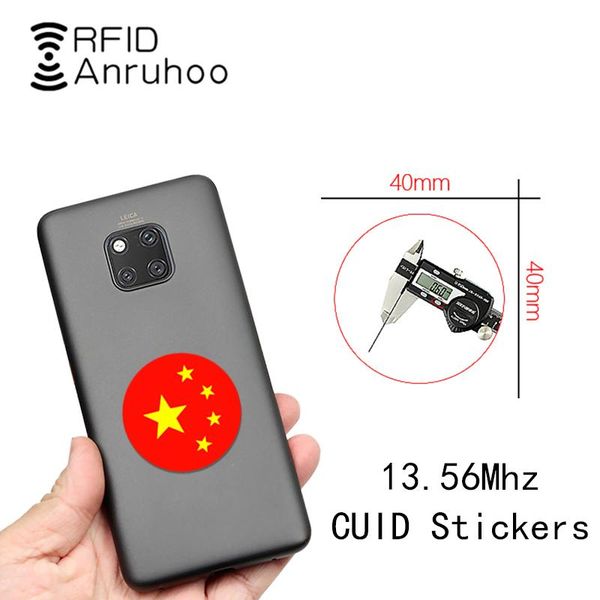 

mobile phone with cuid smart chip tag 1k s50 rewritable copy key 13.56mhz copier badge nfc duplicator token card access control