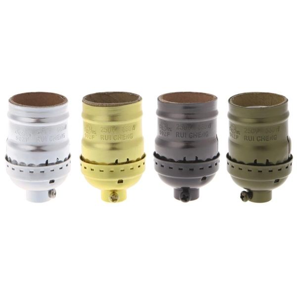 

lamp holders & bases q0ka e26/e27 aluminum retro pendent vintage light bulb holder socket without switch