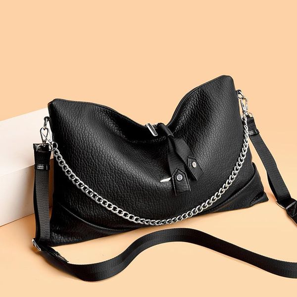

evening bags large capacity chains designer ladies messenger multifunctional women wallet leather women's shoulder bag