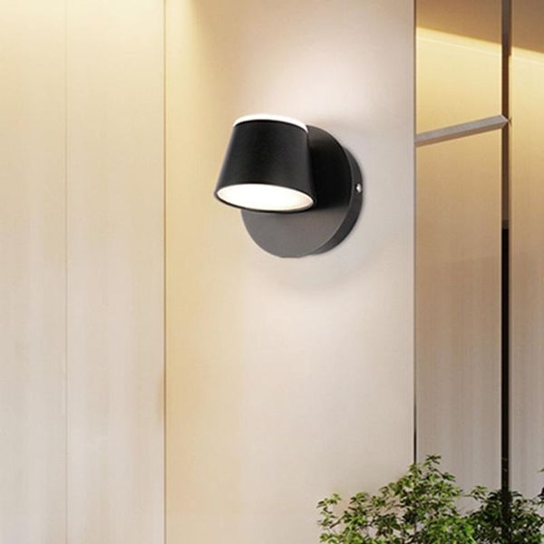 

wall lamps nordic minimalist led lamp 360 degree rotatable bedside aisle living room el bedroom