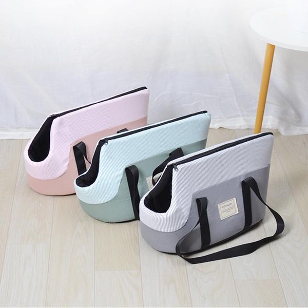 

cat carriers,crates & houses cloth handbag carry bag tote large pet backpack carrier dog space travel mochila para gato home garden b