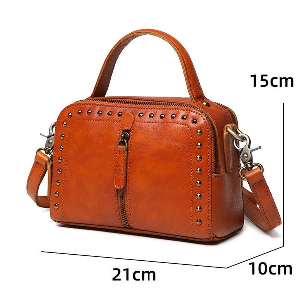 

spring handmade leather bag for women shoulder bags
