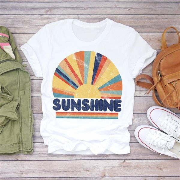 

men striped rainbow color 90s ladies fashion short sleeve print lady t shirts mens graphic shirt female tee, White;black