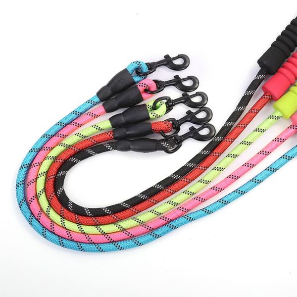 

dog collars & leashes handle rope hauling 5.9 ft for medium large ropes double soft padded