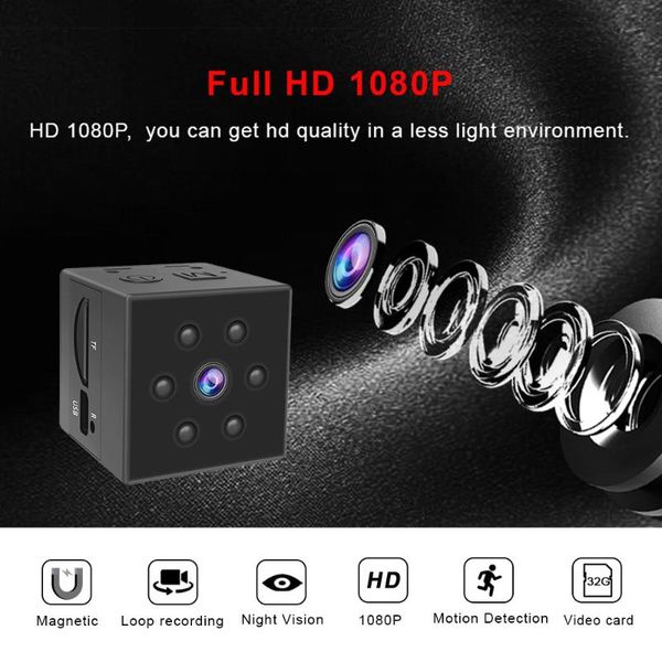 

mini cameras hd 1080p micro camera car dv camcorder with tf card slot infrared night-vision wireless accessories for home securtiy