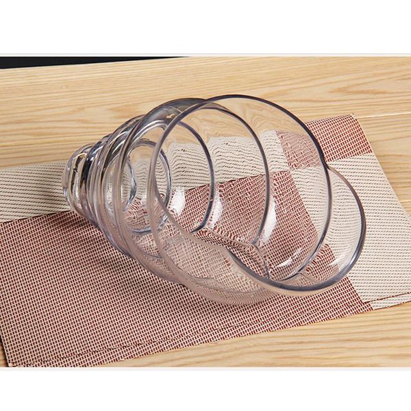 

dishes & plates creative snail shell shaped dish transparent glass tableware restaurant home salad dinner plate dinnerware kitchen supplies