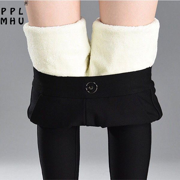 

women's pants & capris simple solid colors slim elastic high waist pencil women black bulifting leggings classical plus size skinny tro, Black;white